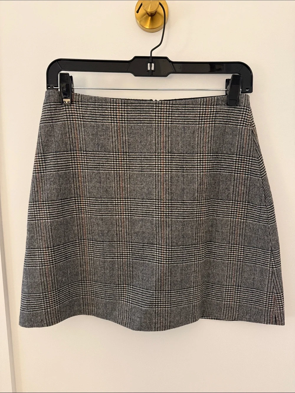 Aritzia Glen Plaid Mini Skirt in Black and White - Picture 1 of 2